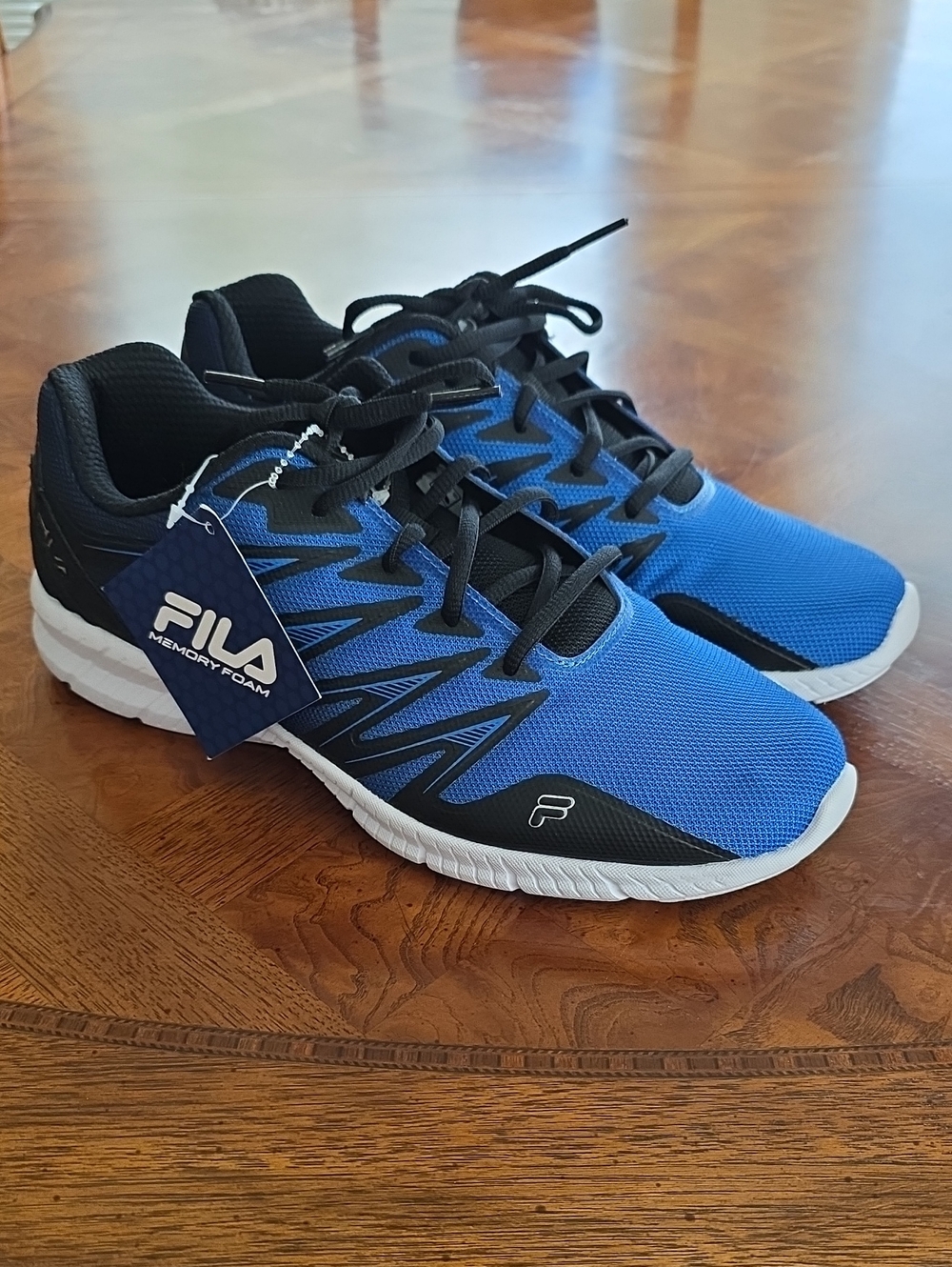 Fila Memory Fantom 8 Running Shoes BLUE / BLACK Men's Size 9 - NEW